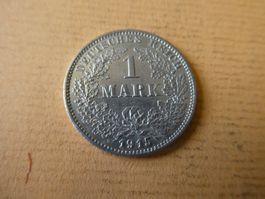 Dt. Reich 1915 G, 1 Silbermark