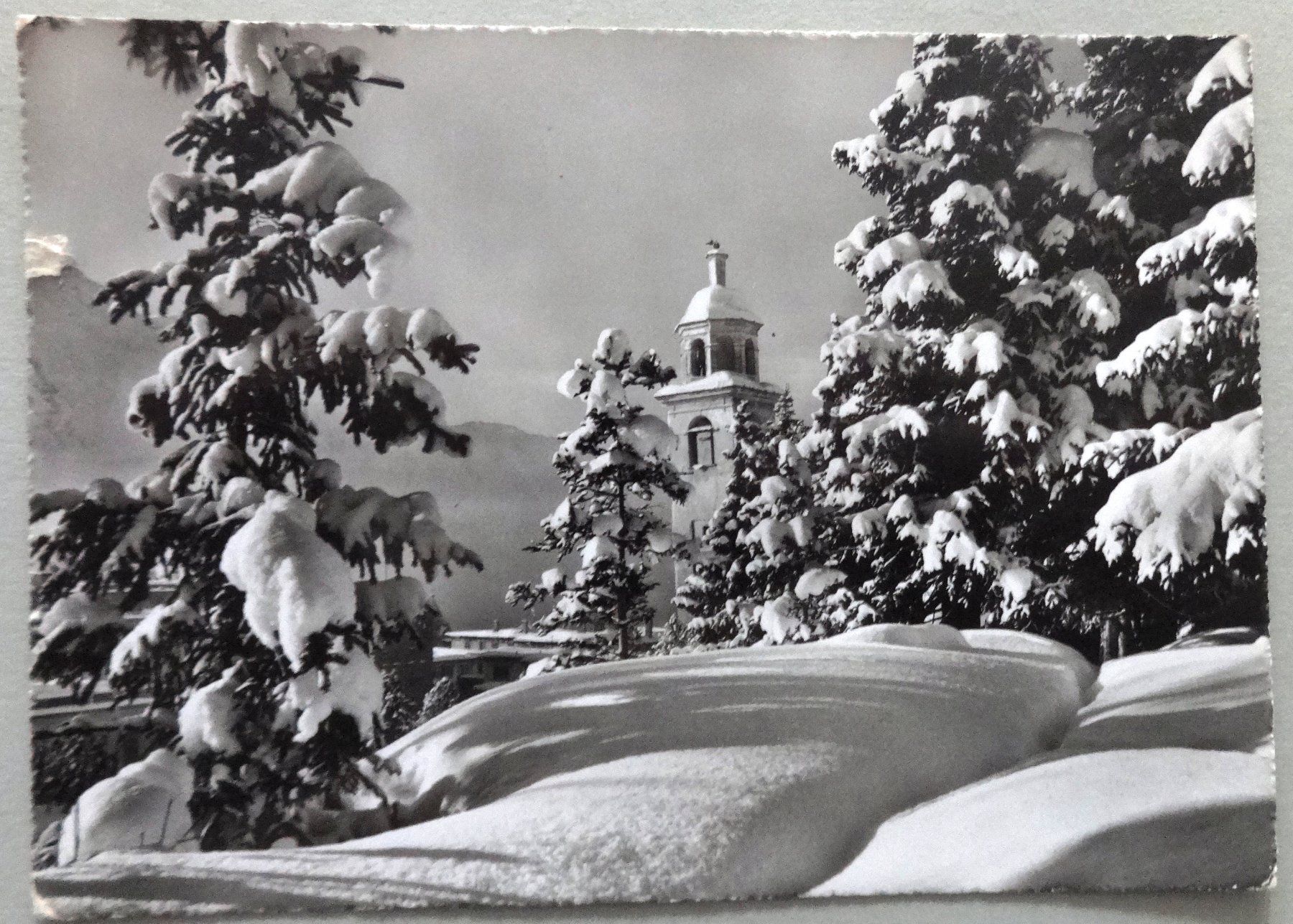Ansichtskarten: St. Moritz, Schiefer Turm – Gebraucht aus Fétigny von Billy2miny