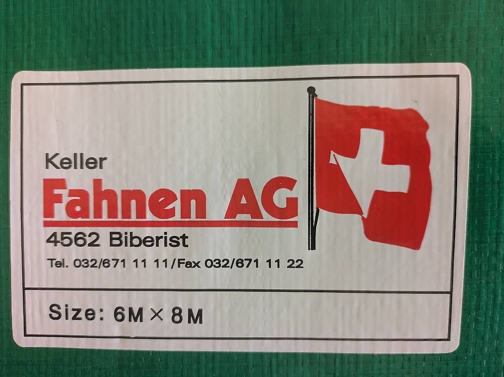 Altro: Keller-Fahnen Blache 6x8m – Usato da Zufikon venduto da Baum03