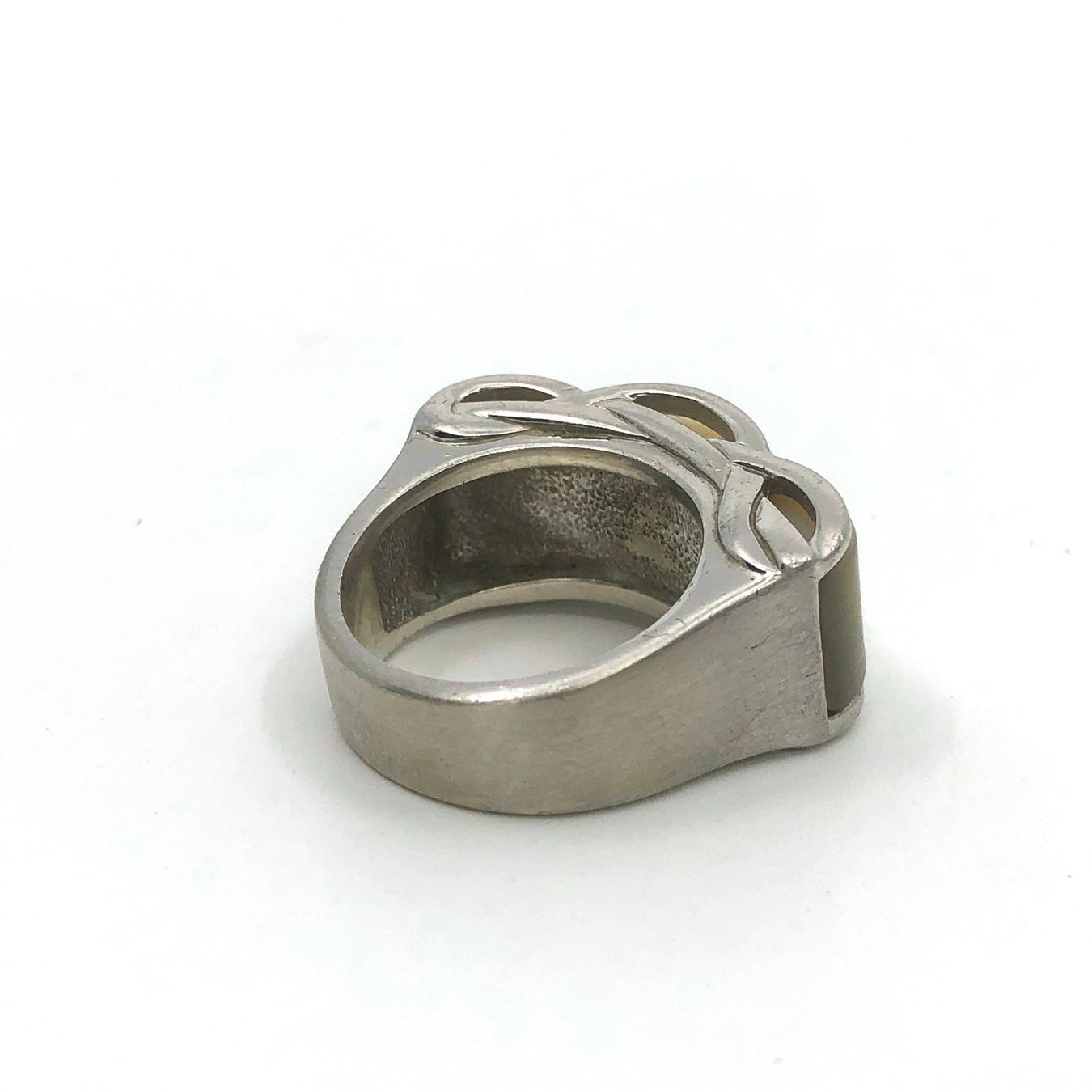 Anelli: Ring Silber & Perlmutt Jugendstil – Usato da Basel venduto da Tiabeanie 5