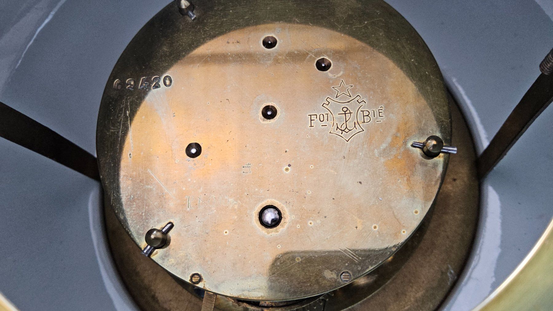 Orologi da terra & Orologi da parete: Antique pendule murale en faïence et bronze – Usato da Malleray venduto da Frederic24 6