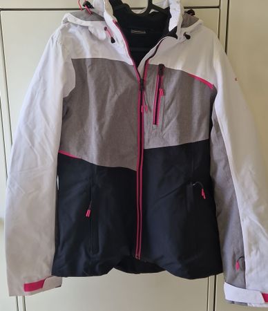 Damen Skijacke Grösse M/38 weiss/grau/schwarz guter Zustand