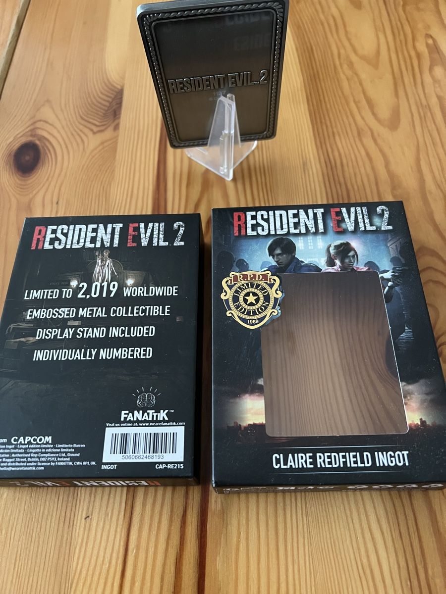 Edelmetalle: Resident Evil 2   1xMetall-Barren Nummer: 1137 – Neu (gemäss Beschreibung) aus Basel von veralt 1