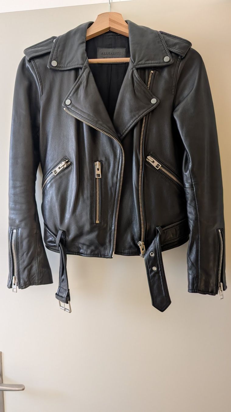 Allsaints Giacche: Allsaints Lederjacke, EU Grösse 34, schwarz – Usato da Rüfenacht BE venduto da mla_jmf8