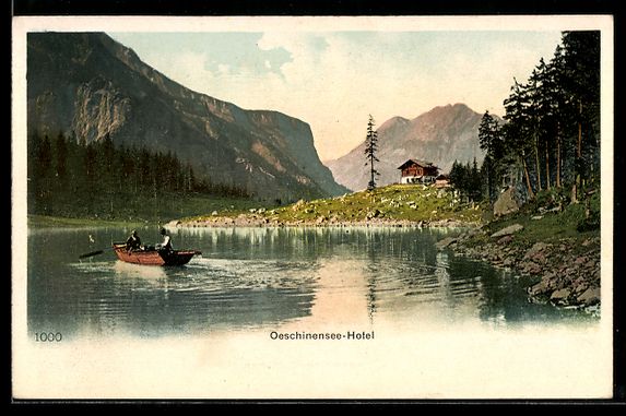 Cartes postales: AK Oeschinensee, Hotel – D'occasion à Berlin par bartko-reher