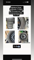 Pneus hiver Nokian 205/55 R16 - lot de 4 - parfait état!