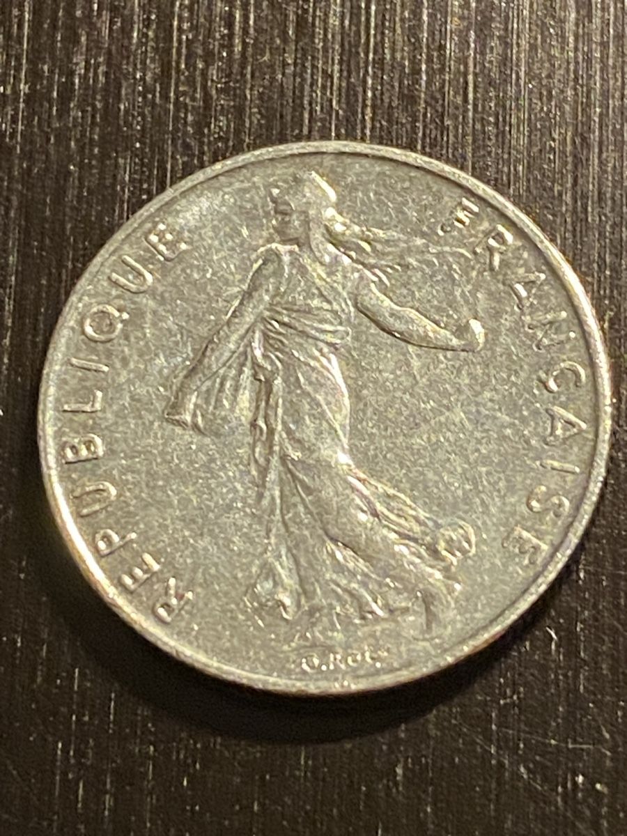 Tutti le monete: France, RARE 1/2 FF 1995 Nickel – Usato da Corsier-sur-Vevey venduto da Ginoarturo