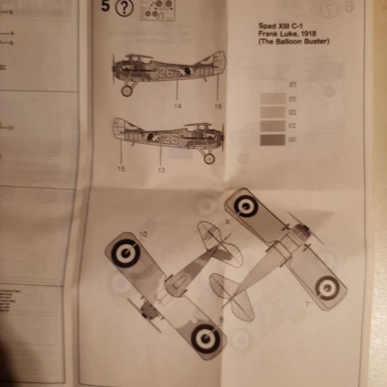 Revell Kit di modellismo & Modellini statici: 2358 ... Spad XIII C-1 ... Revell 4113 – Usato da Bonstetten venduto da Benibanny59 1
