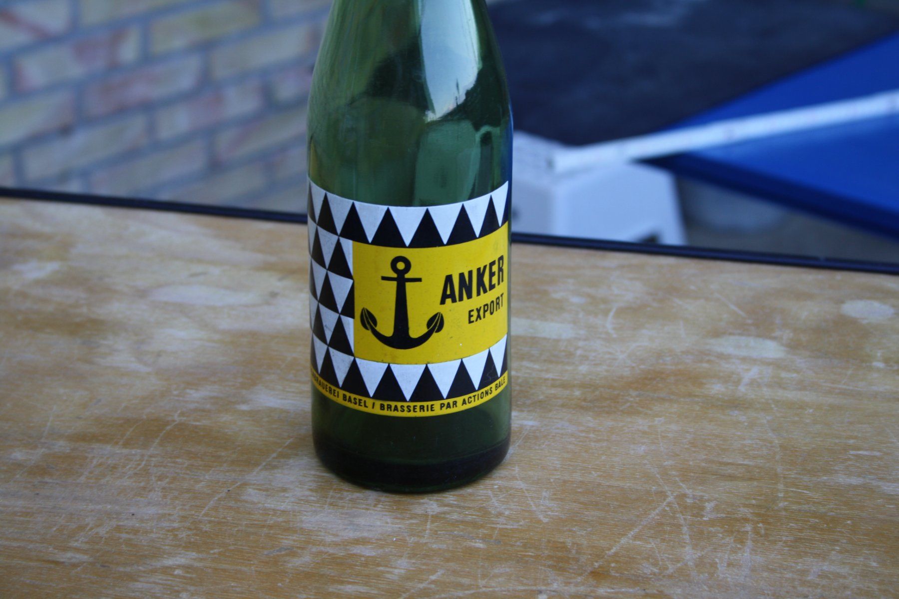 Bicchieri, Caraffe & Bottiglie: ANKER EXPORT ALTE BIERFLASCHE BÜGELFLASCHE BASEL – Usato da Wauwil venduto da Pneuedy 4
