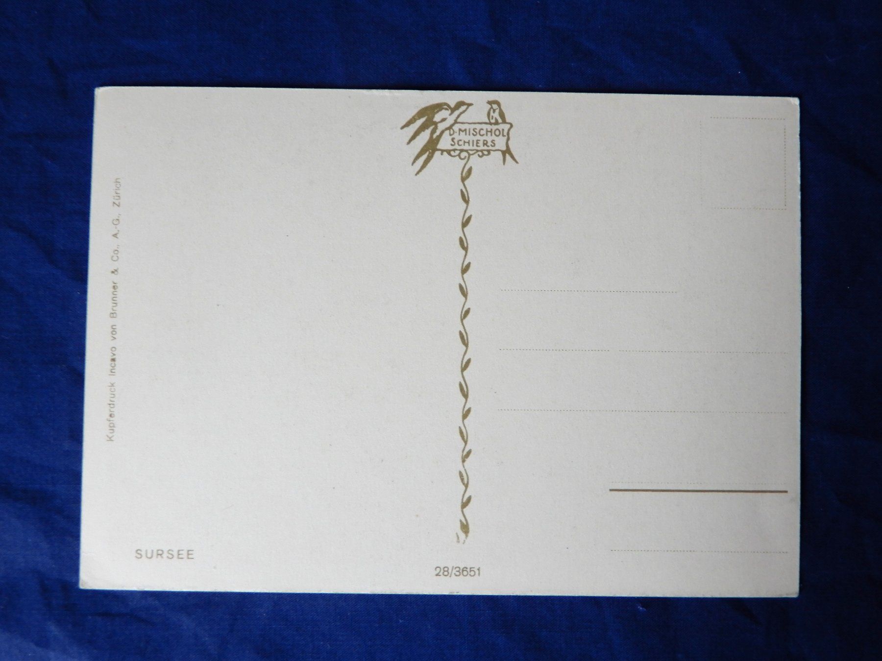 Cartoline postali: Alte Ansichtskarte KupferdruckSursee, Platz mit Geschäfte – Usato da Senèdes venduto da Framboise52 1