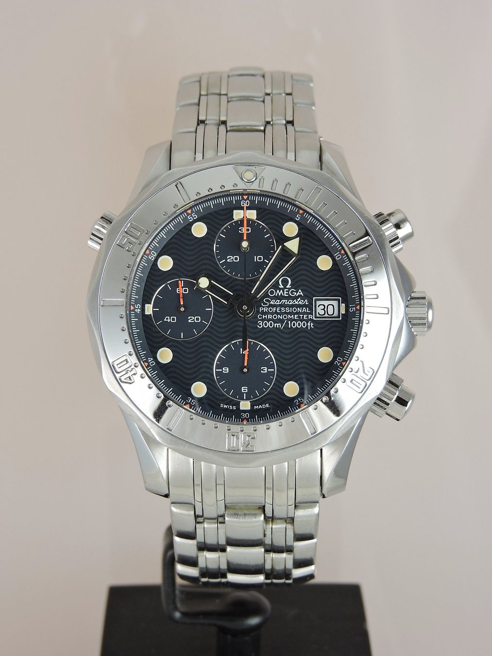 Omega Orologi: 1995 Omega Seamaster 300M Chrono - Serviced, Box & Papers – Usato da Bern venduto da Vintage-Oyster