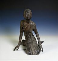 Buddha Schüler Birma Mönch Skulptur alte Bronze Burma Figur