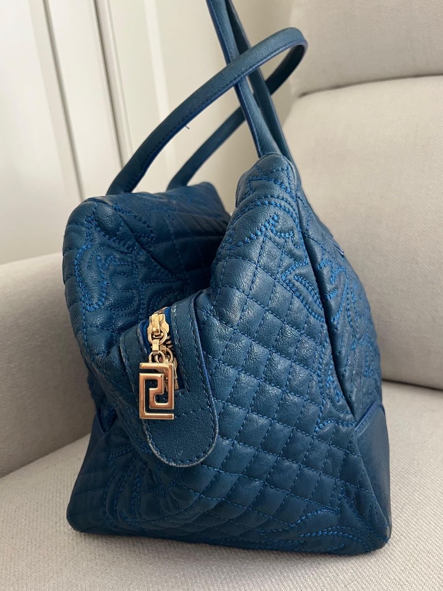 Versace Borse da donna: Gianni Versace Bag, Leather, Blue – Usato da Genève venduto da gvokiii 3