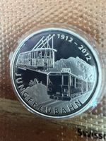 Jungfraubahn Gedenkmünze 20 CHF 2012 Swissmint neu