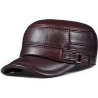 Vintage-Kappe britischen Stil aus Leder - Casquette vintage