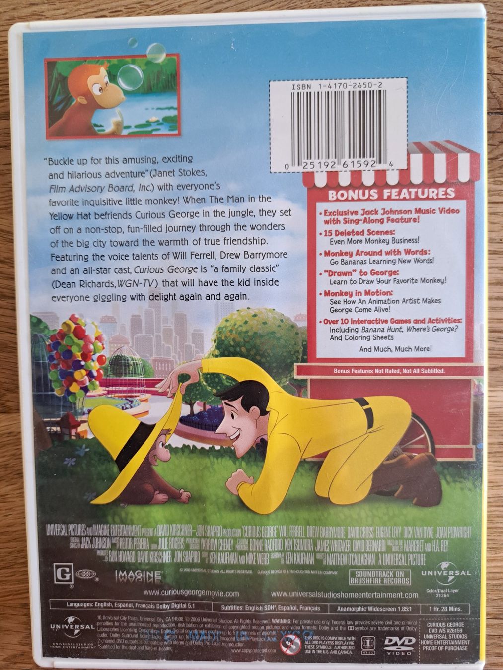 Tutti i DVDs: DVD Curious George auf Englisch, Ländercode USA – Usato da Winterthur venduto da Kathy22 1