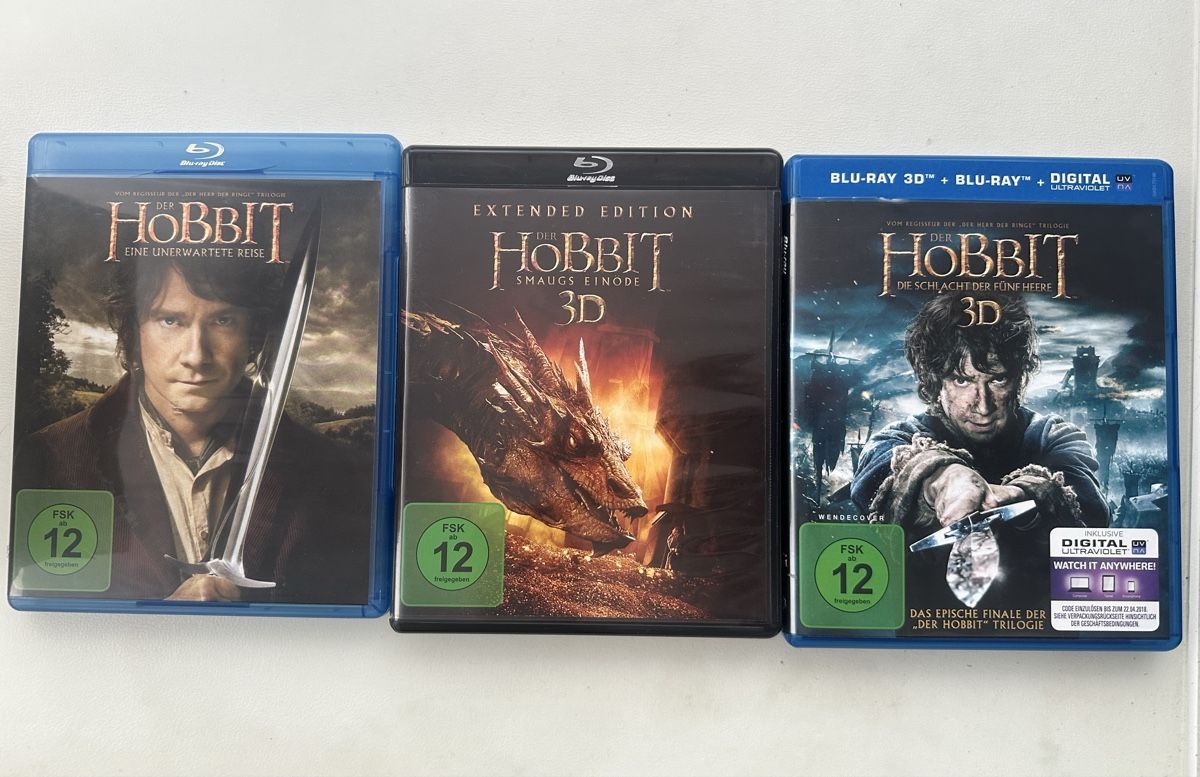 Tutti i DVDs: Der Hobbit Trilogie - Blu-ray – Nuovo (secondo la descrizione) da Hochdorf venduto da Blitzman83