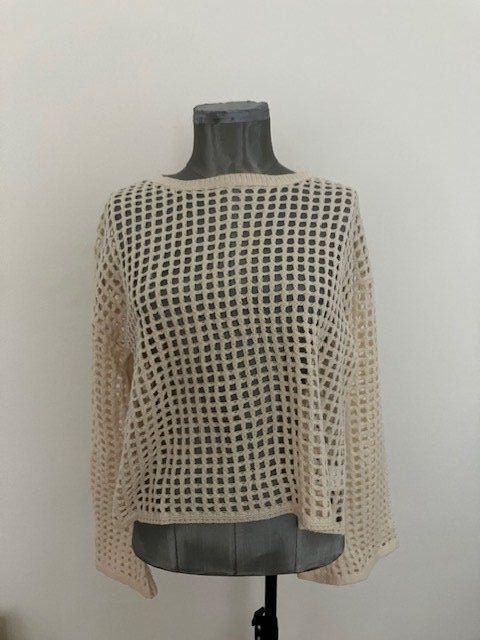 Shein Maglioni & Felpe: Pull en maille ajourée beige - T M – Usato da Marin-Epagnier venduto da rchouchouu