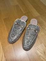 NEU Mules Gold Glitter 41 Slipper