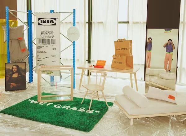 Ikea Tappeti: Virgil Abloh x IKEA MARKERAD WET GRASS Teppich Green – Nuovo e nell'imballaggio originale da Luzern venduto da pengmarket_gmbh 3
