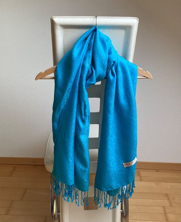 Goyoma Pashmina Schal Damen | 198x71 Cm | Seidig Weich | Mit Quasten | Vielseitig Tragbar