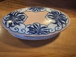 Porzellan Limoges Dose antik jugendstil selten handsignatur