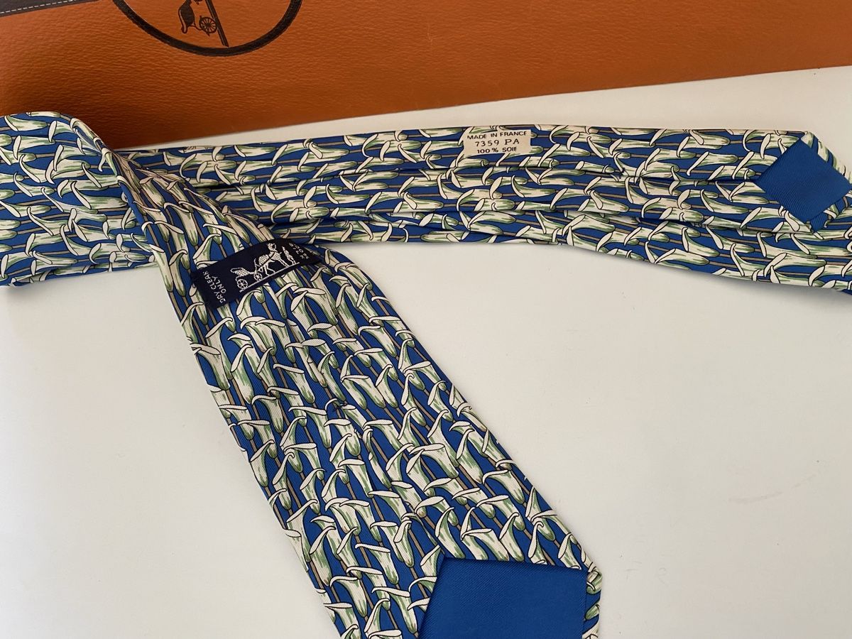 Hermès Cravatte: Cravate Hermès 100% soie – Nuovo e nell'imballaggio originale da Bouveret venduto da wes_7zll 1