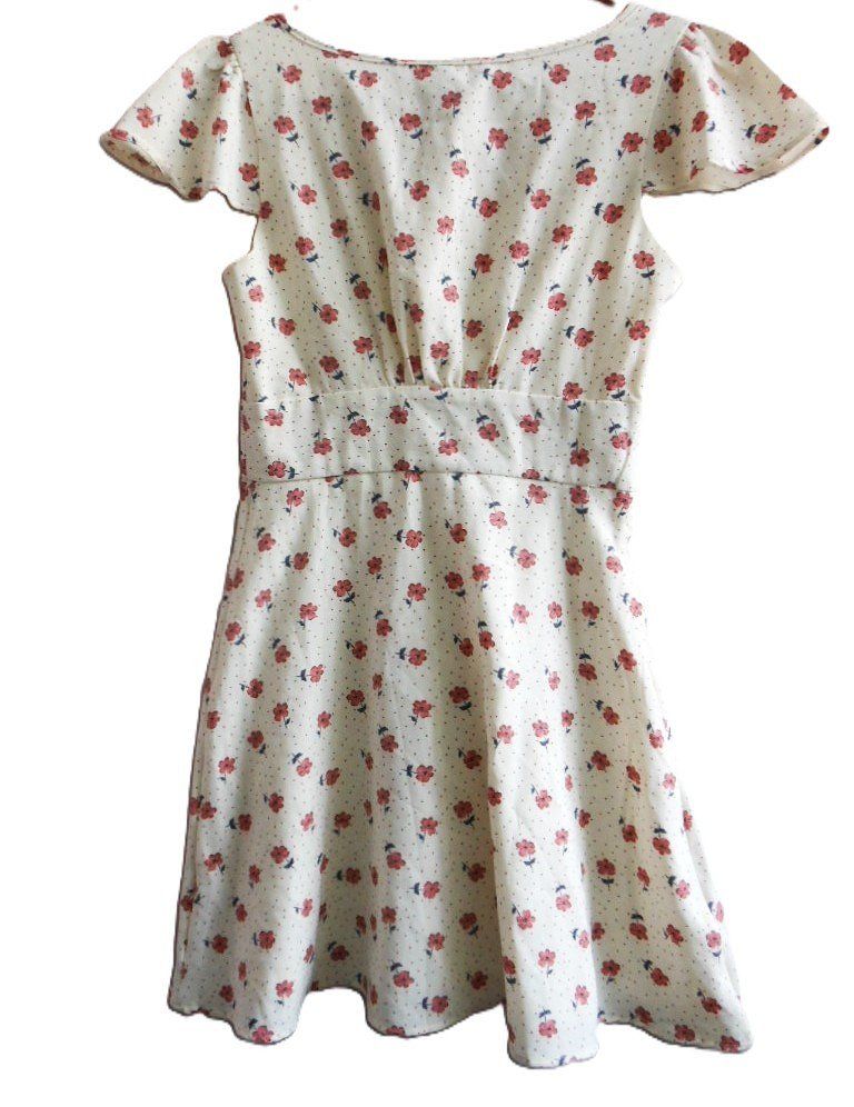 Zara Robes: Gr. 36 ZARA süsses Kleid creme Blümchen – D'occasion à Basel par FRAU.ZAUBER.MOND 3