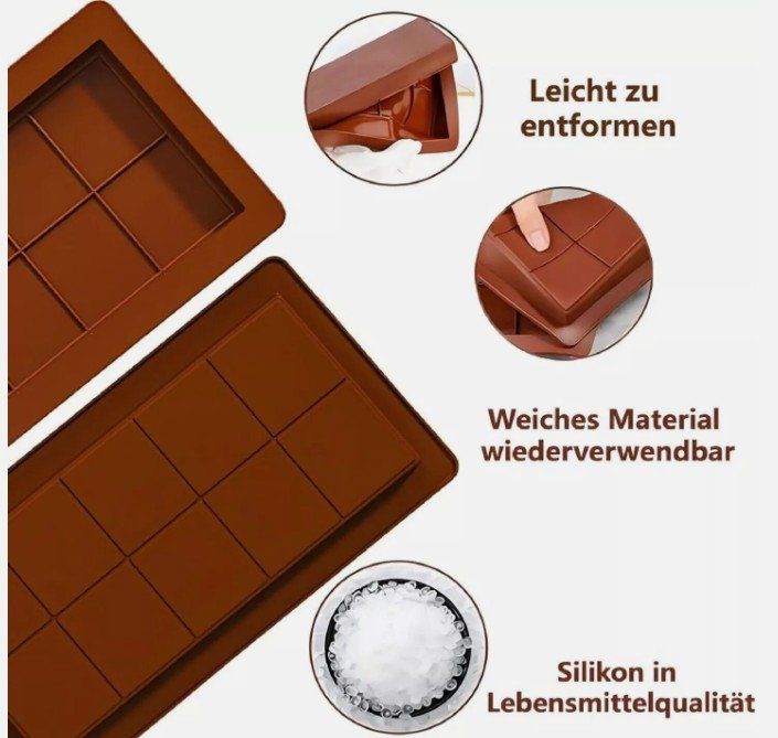 Lumanothy Schokoladenform Silikon - 4 Stück Dubai Formen Für Pralinen