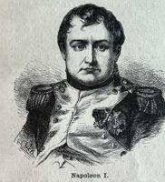 Orig. Holzstich, um 1900 - Napoleon I., Frankreich