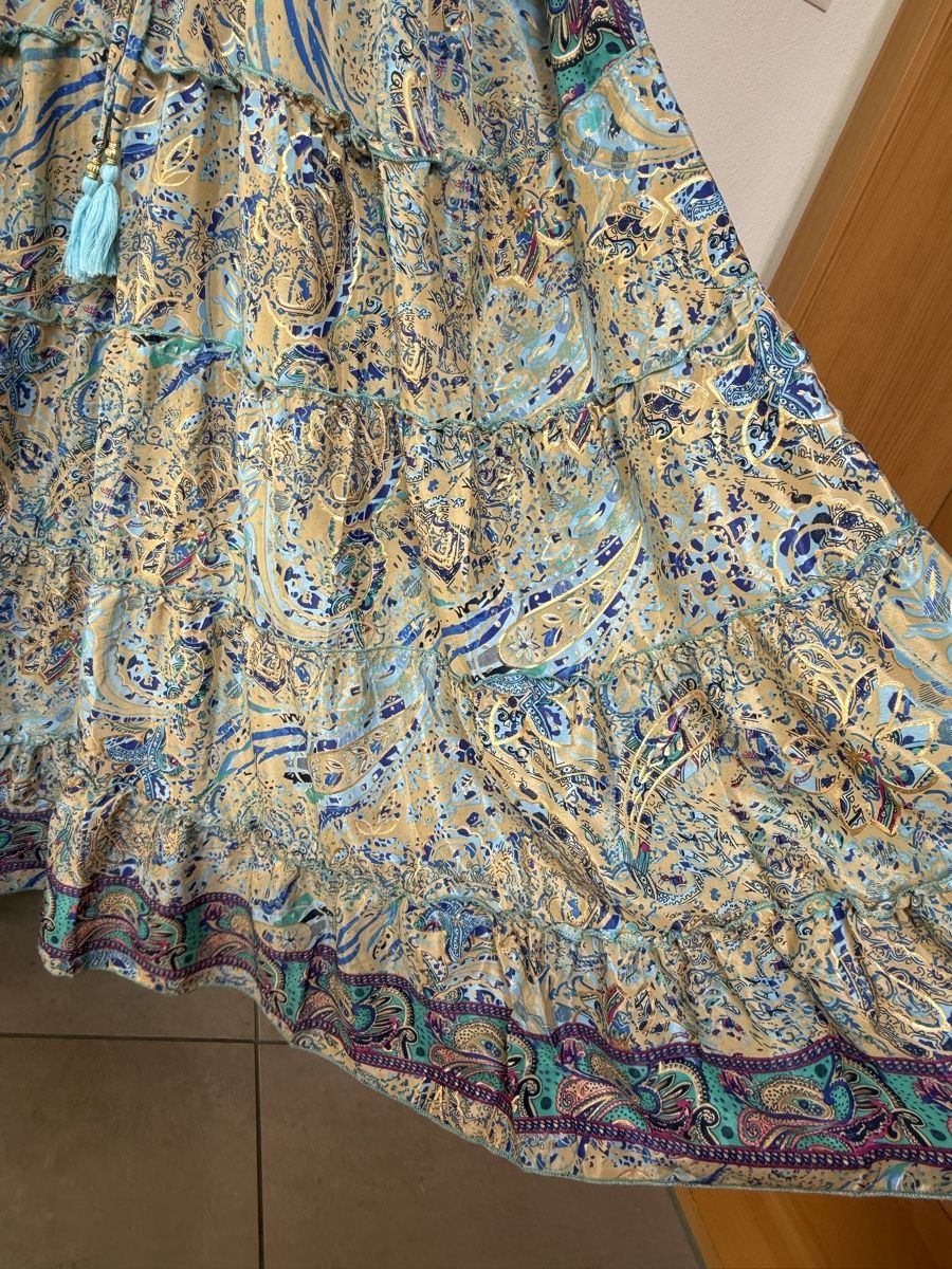 Vestiti: Boho Maxistufenkleid aus Seide – Nuovo (secondo la descrizione) da Sigriswil venduto da ck56 6