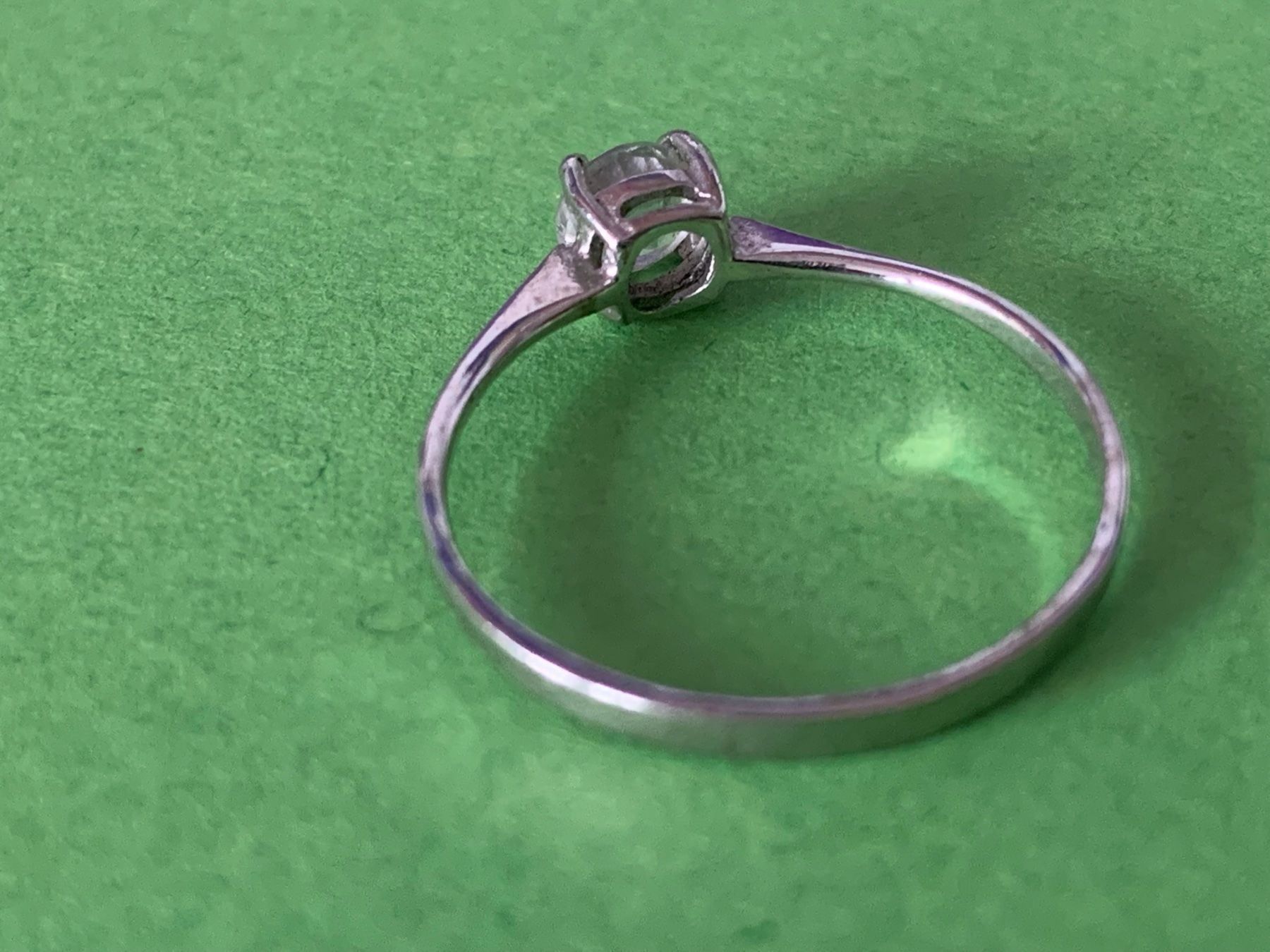 Ringe: Silberring mit weissen stein matt (59) – Gebraucht aus Dittingen von Bijoubelle 6