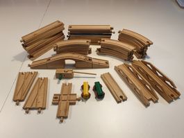 Brio Holzeisenbahn Teile aus den 60igern