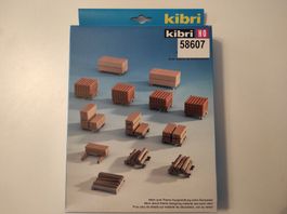 Verschiedene Holzstapel, Ausgestaltung, von Kibri, H0