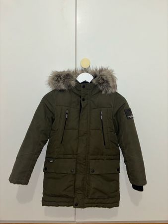 Doudoune enfant vert kaki