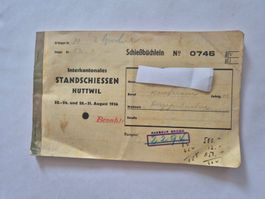 Schiessbüchlein Interkantonales Standesschiessen Huttwil ...