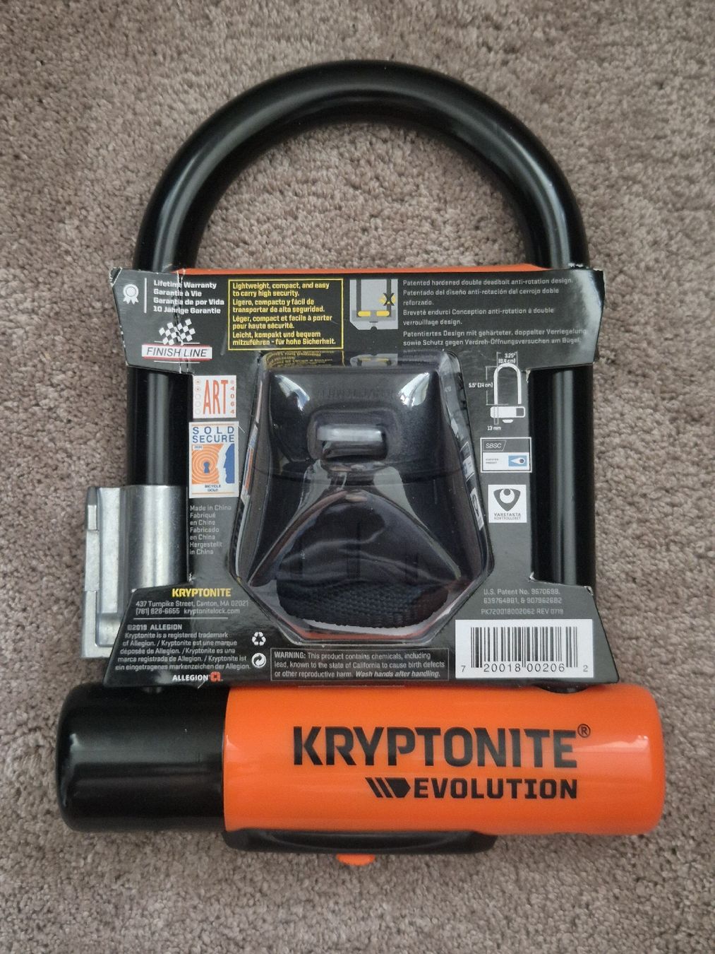 Lucchetti: Kryptonite Evolution Mini-5 Bügelschloss (Neu/OVP) – Nuovo (secondo la descrizione) da Thun venduto da ThunerSammler 1