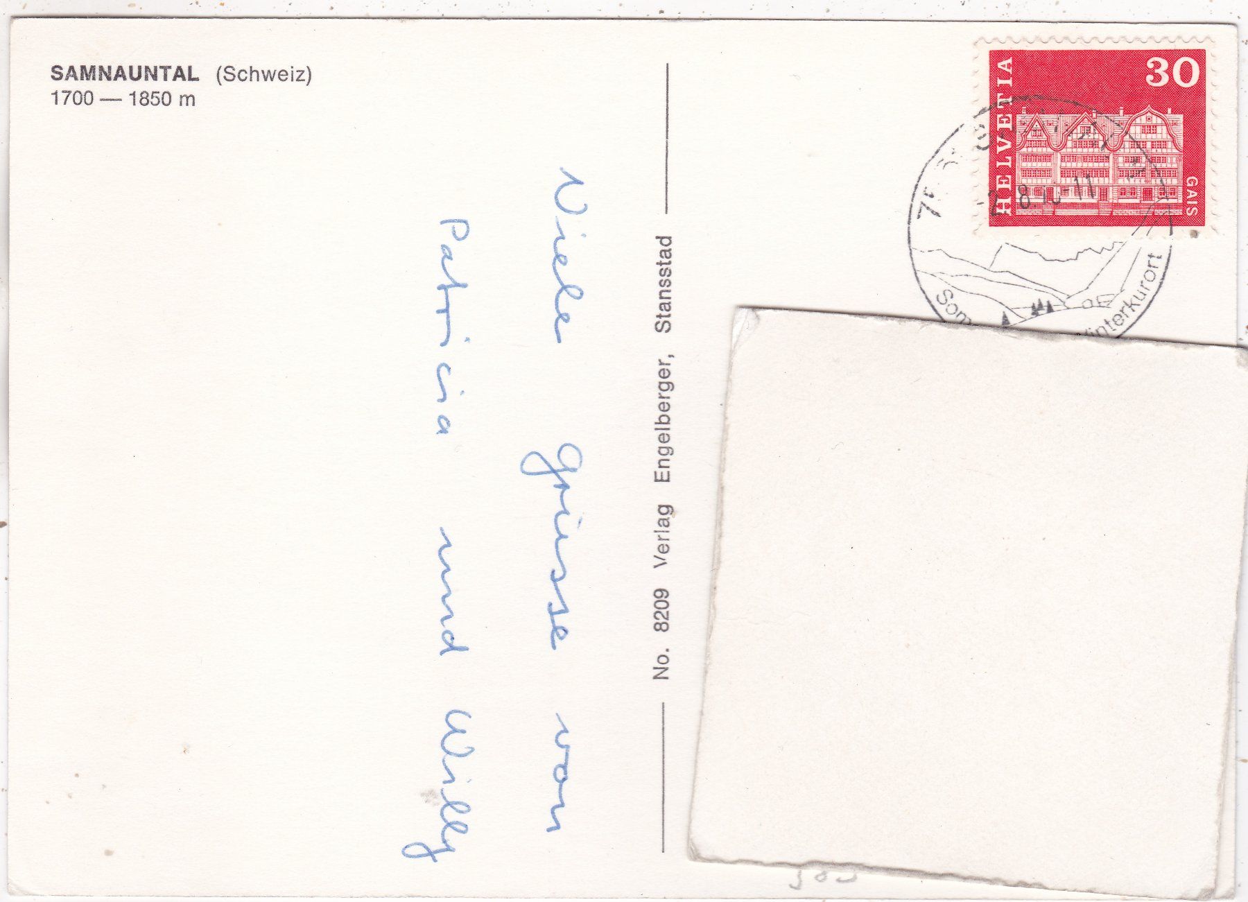 Ansichtskarten: Samnauntal 1976 – Gebraucht aus Herisau von Lisegrat2008 1