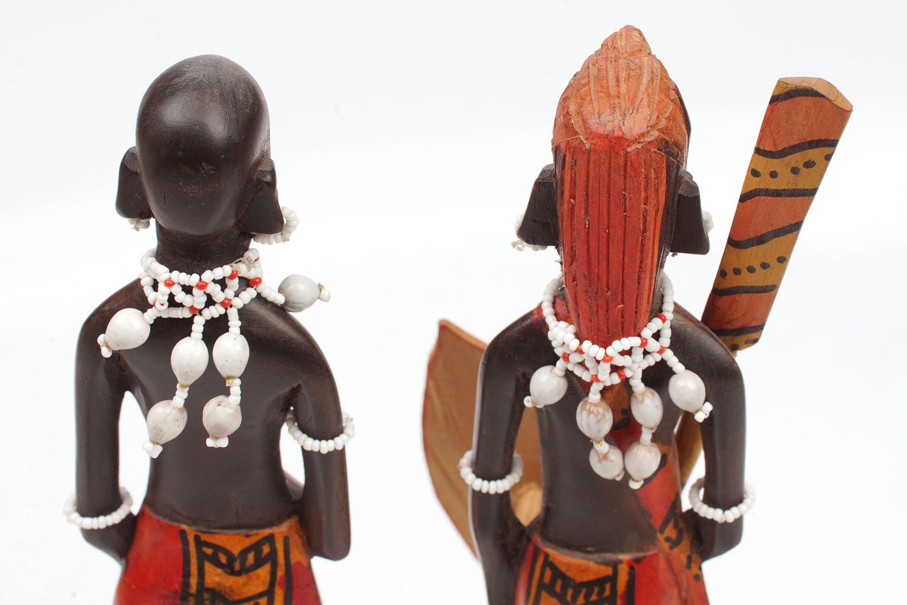 Statuette: 2 handgeschnitzte Afrikanische Figuren, 31cm – Usato da Buochs venduto da chicco64 3
