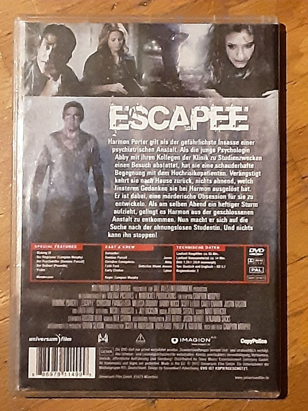 Tutti i DVDs: Escapee – Usato da Wallisellen venduto da Sawr 1