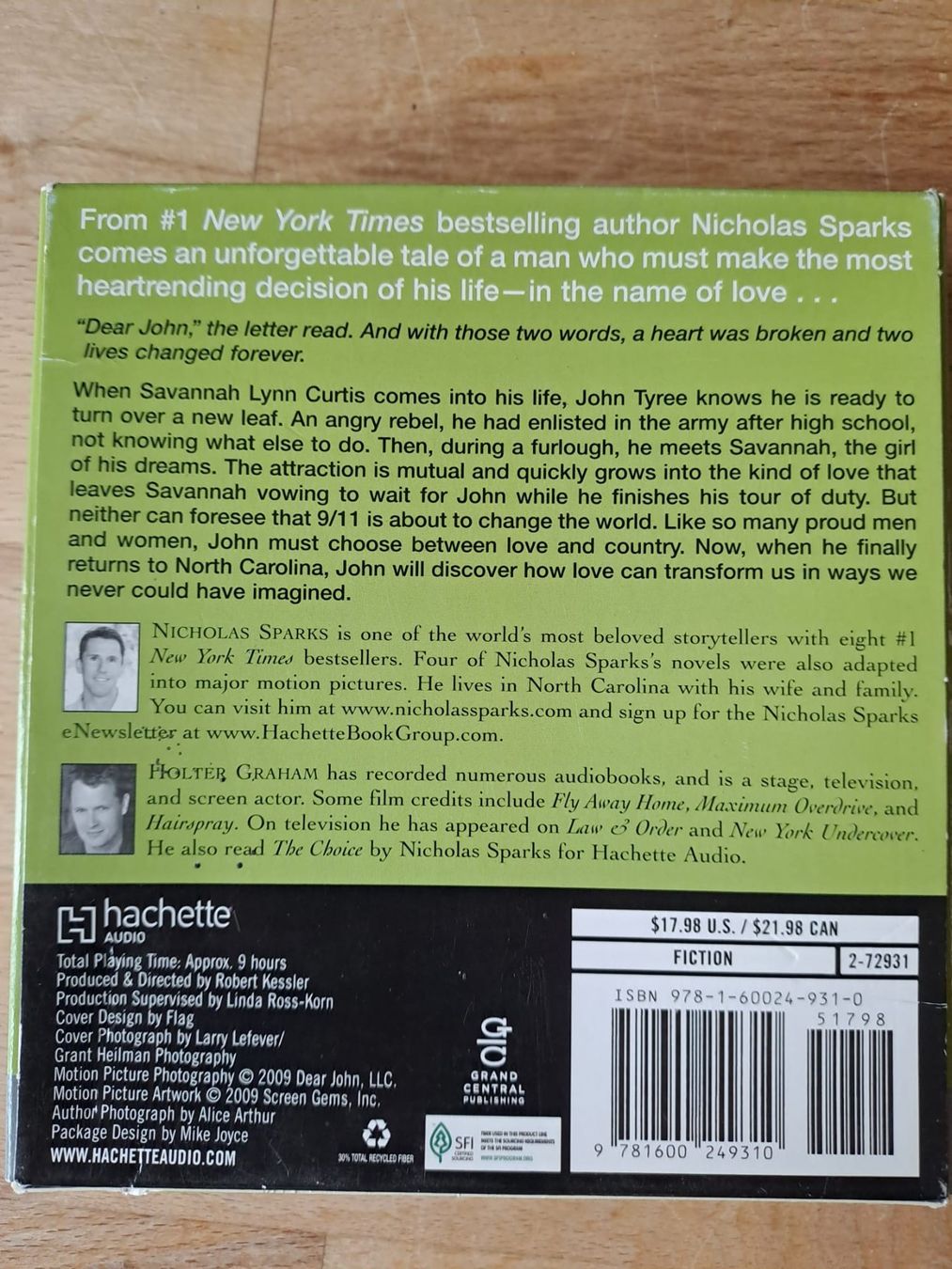 CDs: Nicholas Sparks Dear John – Neu und originalverpackt aus Sevelen von Cangaroo 2