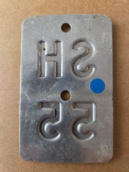 Sachs Ecriteaux: Velonummer SH 55 Mofanummer plaque Mofa – D'occasion à Schenkon par Uhu007 1