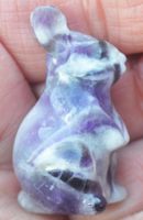 Deko - Heilstein - X-725 – Hase – Traum Amethyst – ca. 4cm