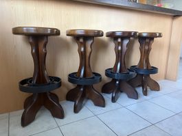 4 Barhocker Holz schwer je 20kg