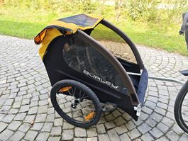 Remorque pour vélo enfants Burley Bee jaune et noir