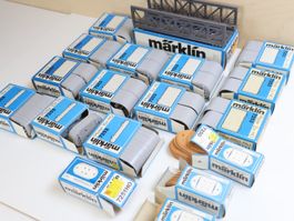 Märklin sehr viele Pfeiler/Brücke 7262/7250/51/52/53 Top H0