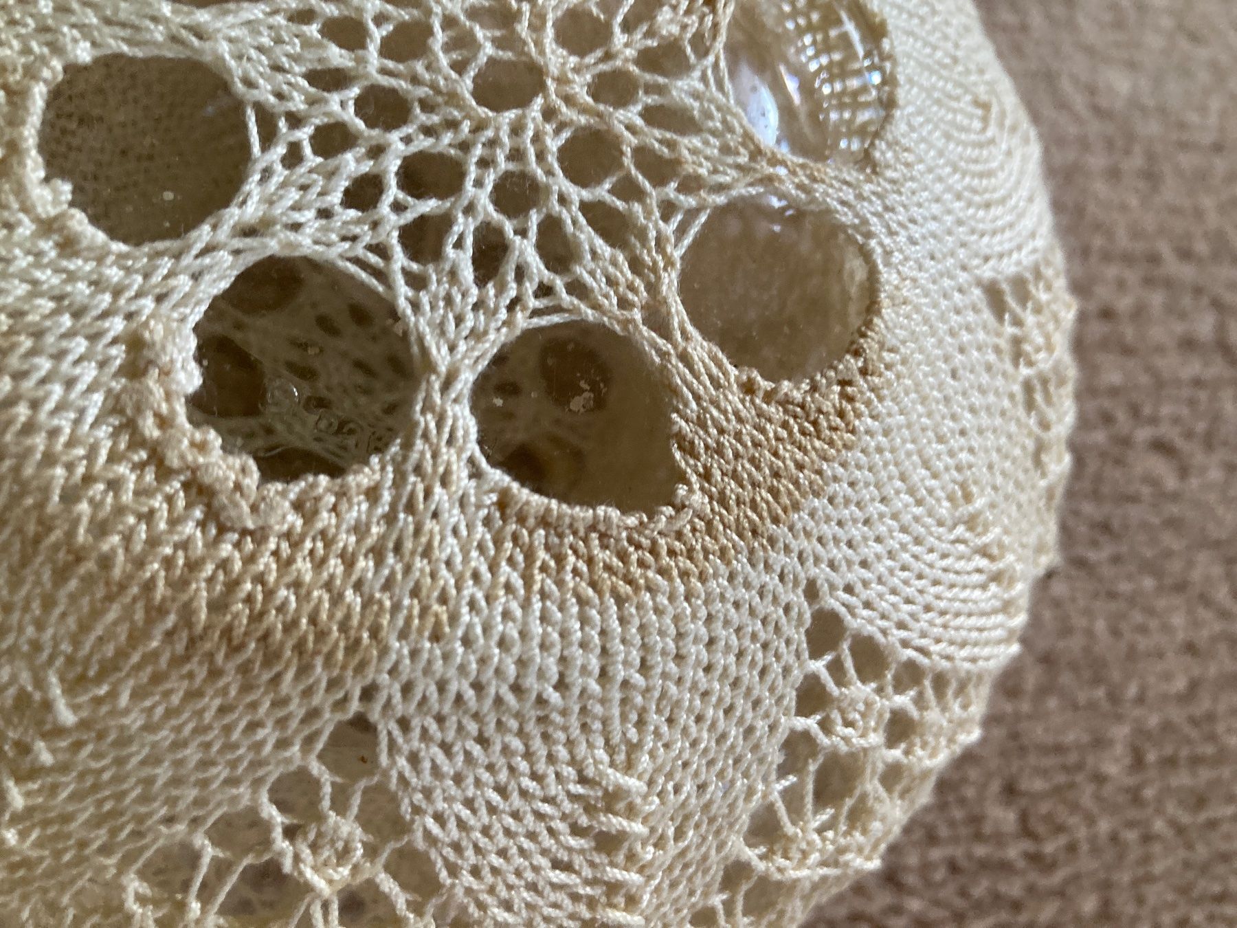 Tutte le decorazioni: Antike Glasdose umstrickt – Usato da Thun venduto da kirue09 3