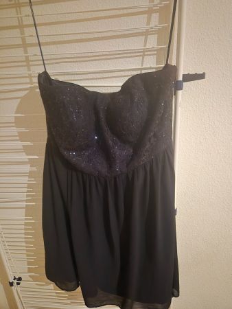 Cocktailkleid Gr. 44 mit Polero dunkelblau