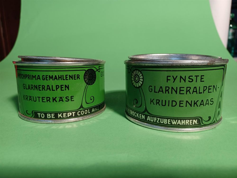 Glarner Alpen Kräuterkäse Ziger Büchse um 1935 | Kaufen auf Ricardo