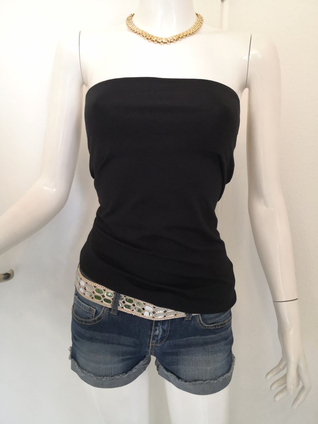 Mango Top: 🤩MANGO BANDEAU-TOP SCHWARZ STRETCH – Nuovo (secondo la descrizione) da Olten venduto da Naja-Twins-Twins 6